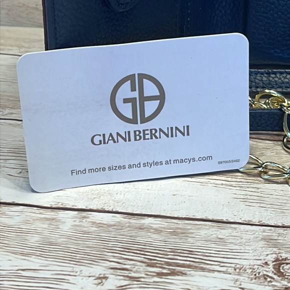 COPY - NWT Giani Bernini Wallet Clutch Crossbody Mini Handbag Gold Maroon Navy … - Picture 5 of 13
